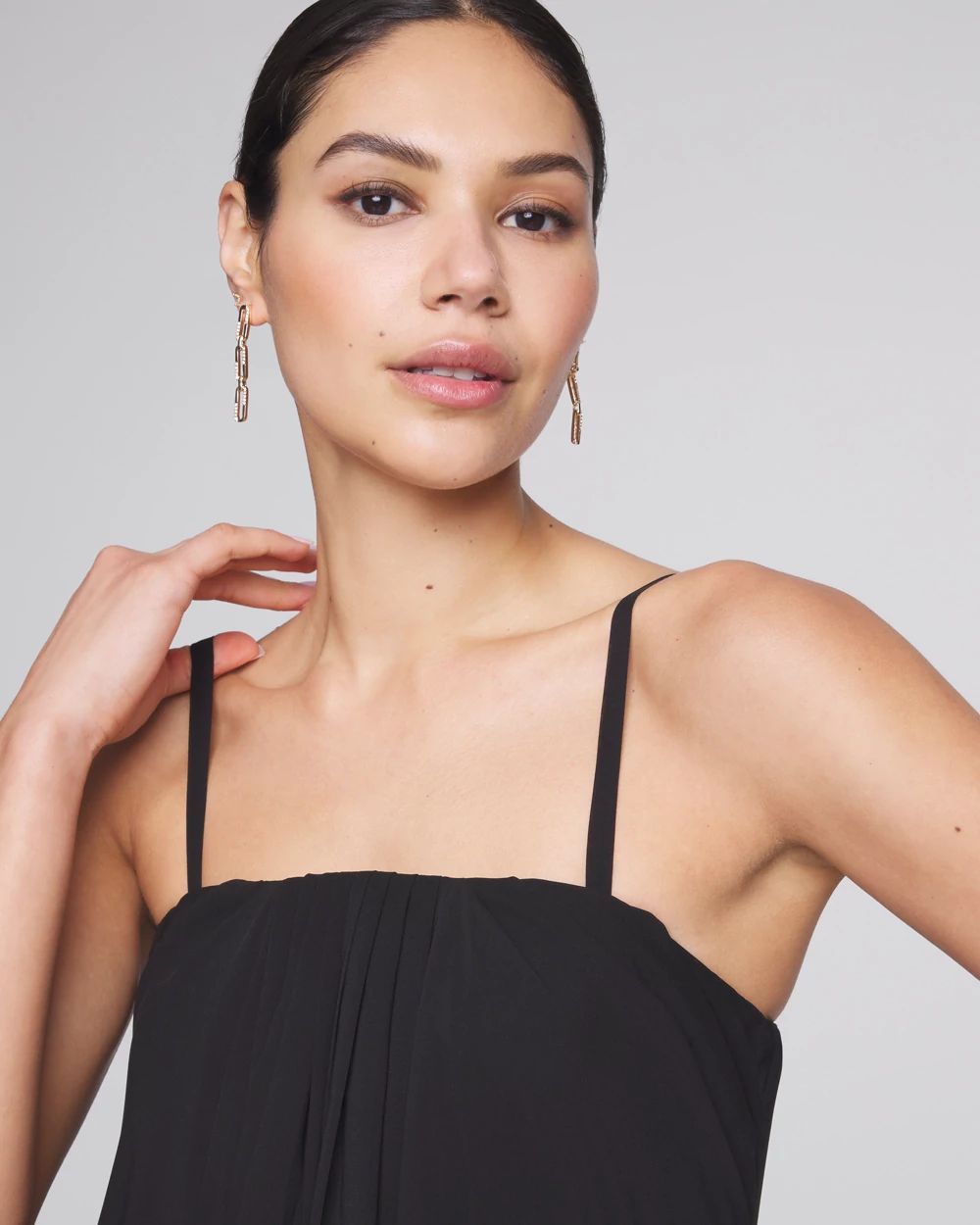 Strapless Chiffon Drape Gown