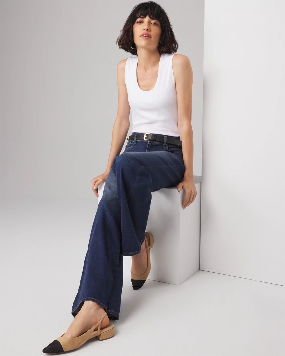WHBMFORME™ All Ways Stretch Scoop Neck Shell