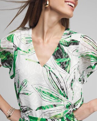Outlet WHBM Flutter Sleeve Dress