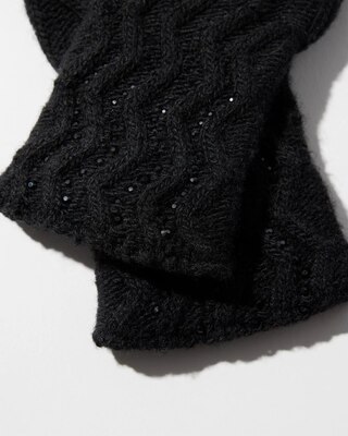 Rhinestone Patterned Gloves