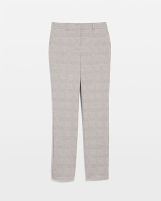 WHBM® Elle Slim Ankle Plaid Pant click to view larger image.
