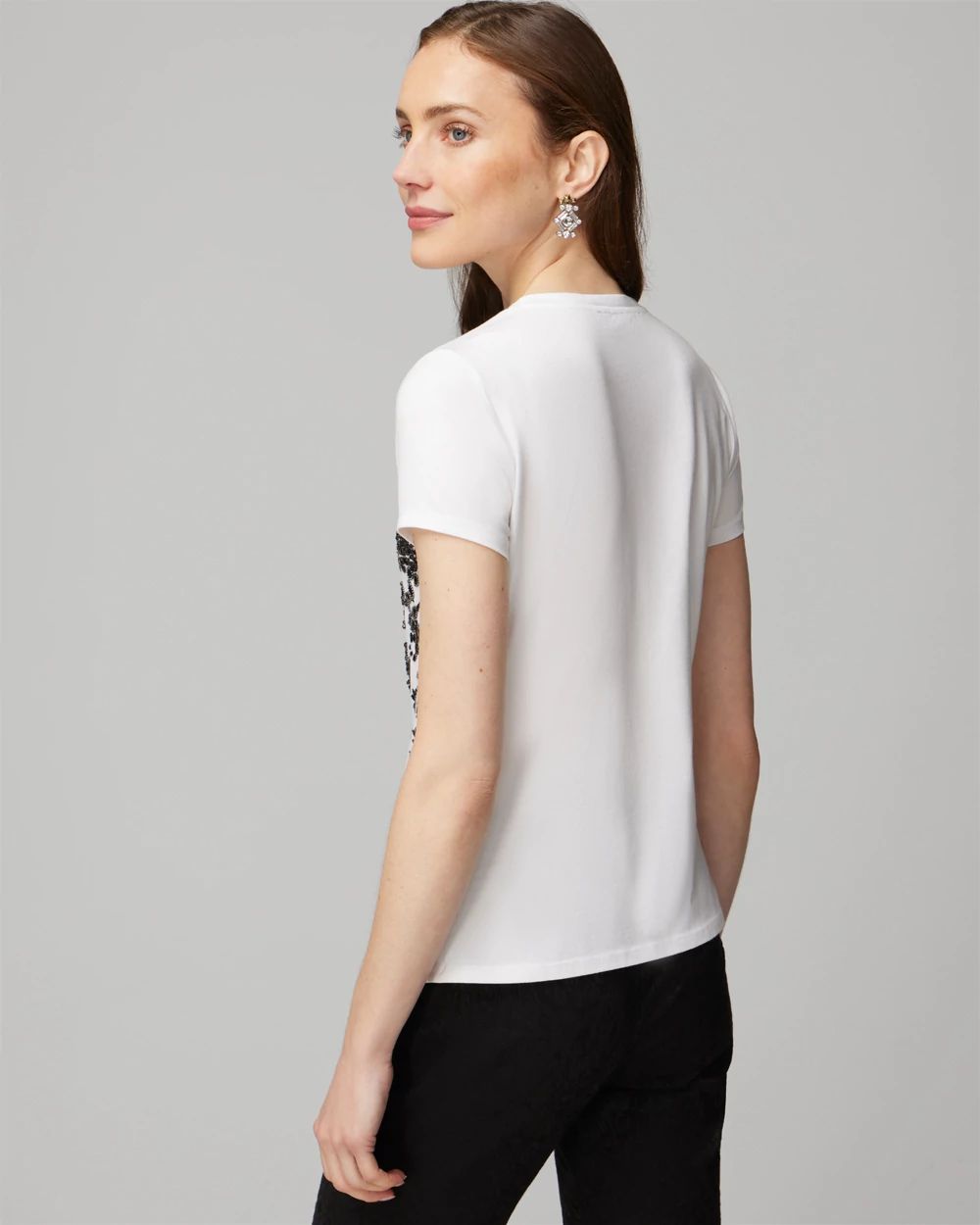 Short Sleeve Embellished Tee