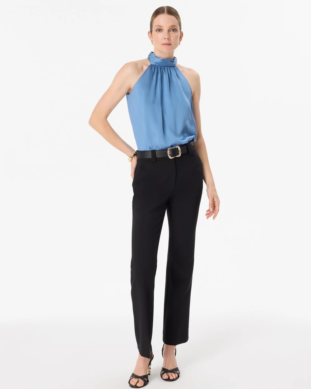 Mockneck Satin Shell