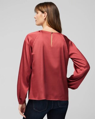 Long Sleeve Cutout Detail Blouse click to view larger image.