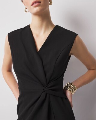 Petite Twist Detail Sheath Dress click to view larger image.