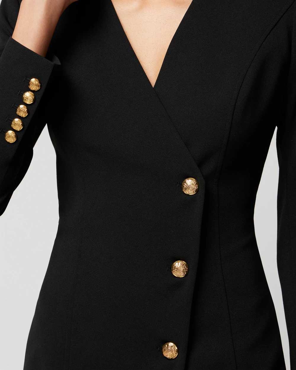 Petite Long Sleeve Blazer Dress click to view larger image.