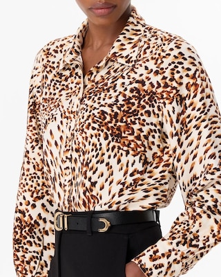Button Front Collared Shirt