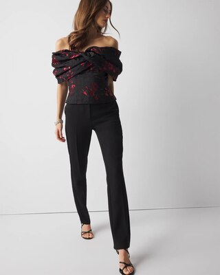 Floral Jacquard Bustier click to view larger image.