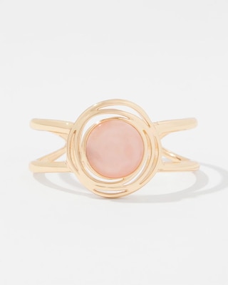 Rose Quartz Cuff Bracelet click to view larger image.
