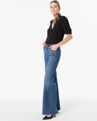 High-Rise Wide Leg Jeans click to view larger image.