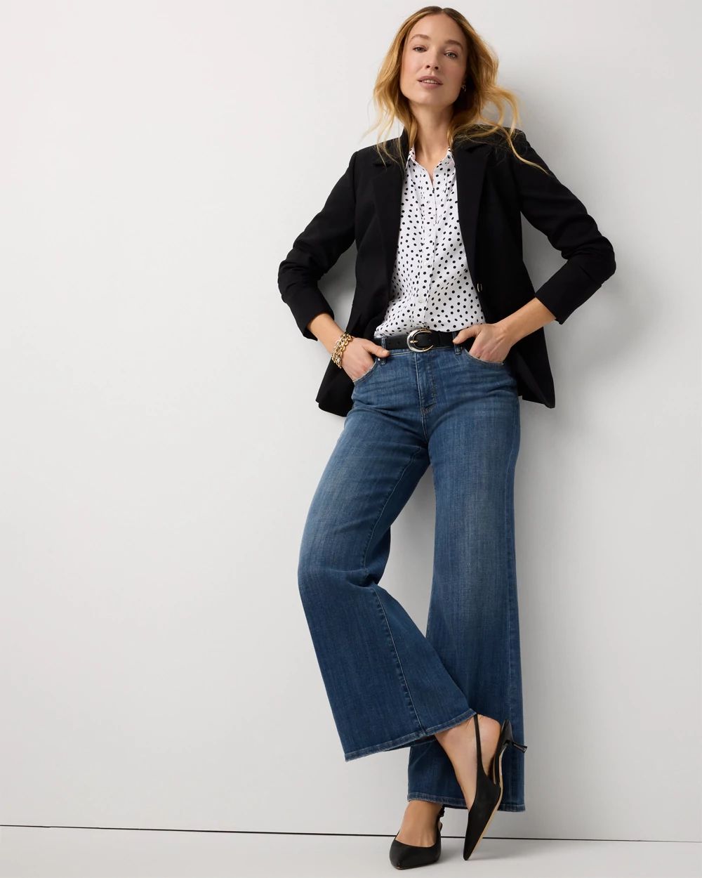 High-Rise Wide Leg Jeans