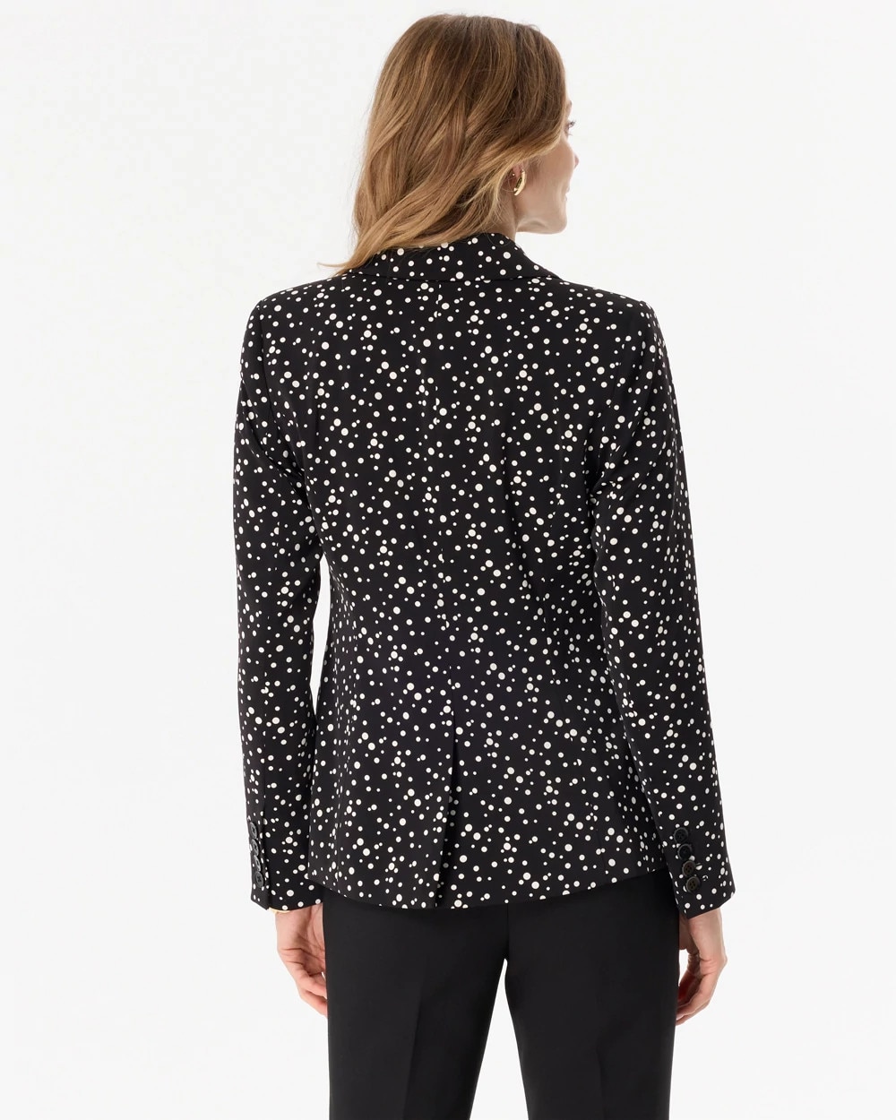 Petite Dot Print Blazer