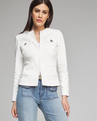 Outlet WHBM Long Sleeve Collarless Jacket