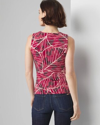 Matte Jersey Ruched Keyhole Tank click to view larger image.