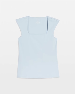 WHBM FORME™ All Ways Stretch Square Neck Top click to view larger image.