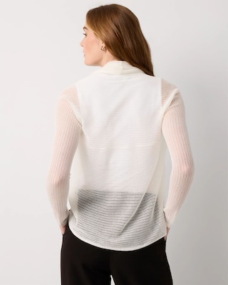 Ribbed Sweater Shrug click to view larger image.