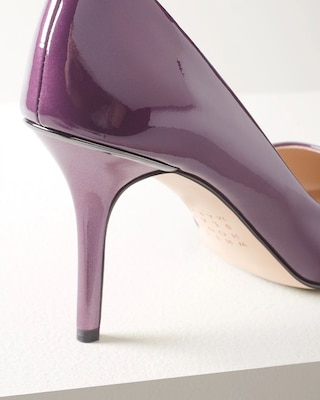 Patent Leather Mid-Heeled Pumps