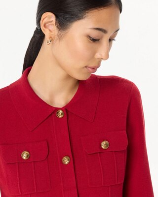 Collared Button Front Cardigan click to view larger image.
