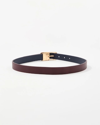 Reversible Faux Leather Pant Belt click to view larger image.