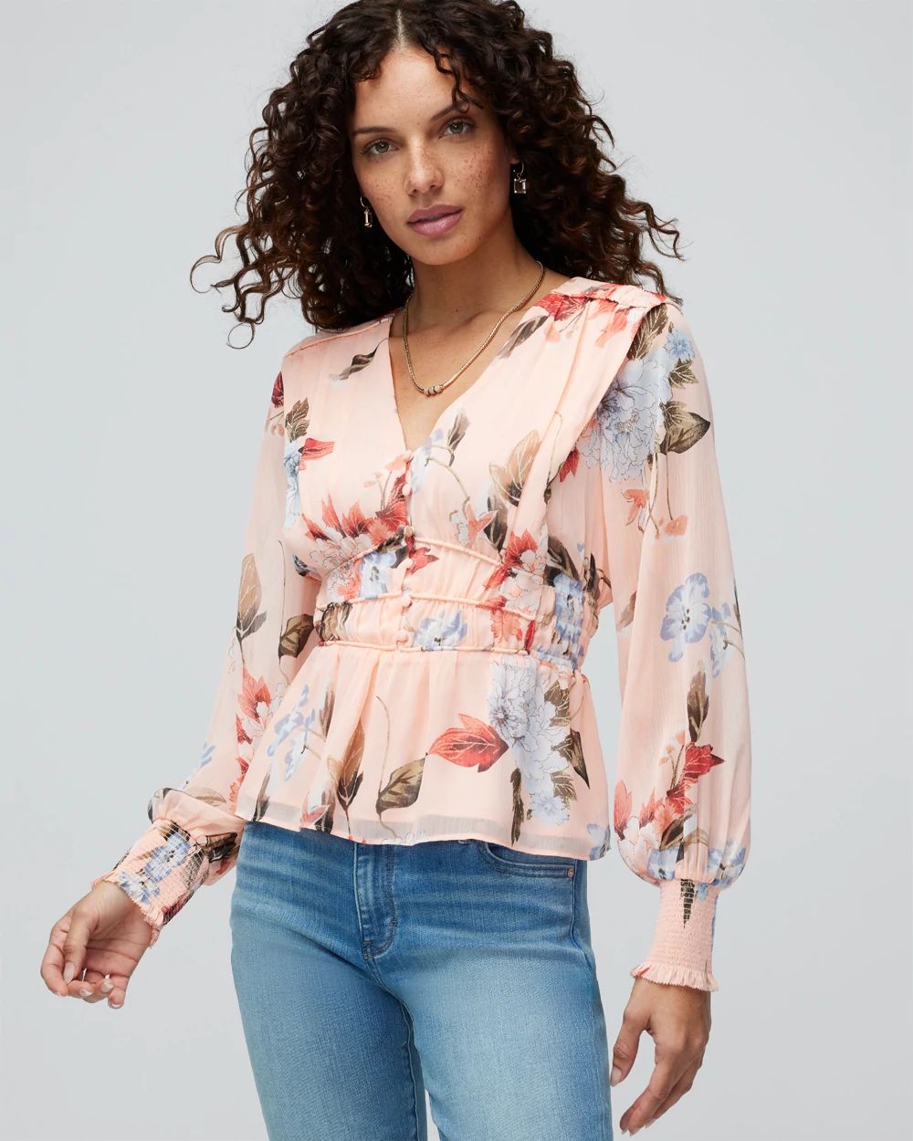 Long Sleeve Romantic Blouse