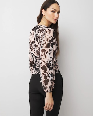 Tie-Waist Chiffon Blouse click to view larger image.