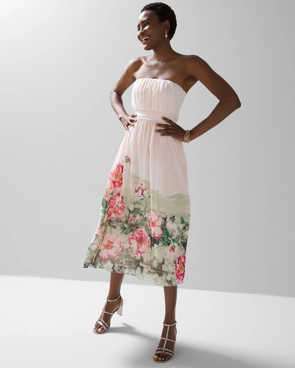 Georgette midi dress store