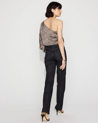 Extra High-Rise Patch Pocket Straight Leg Jean click to view larger image.