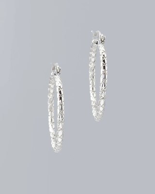 Convertible Ball-Charm Hoop Earrings