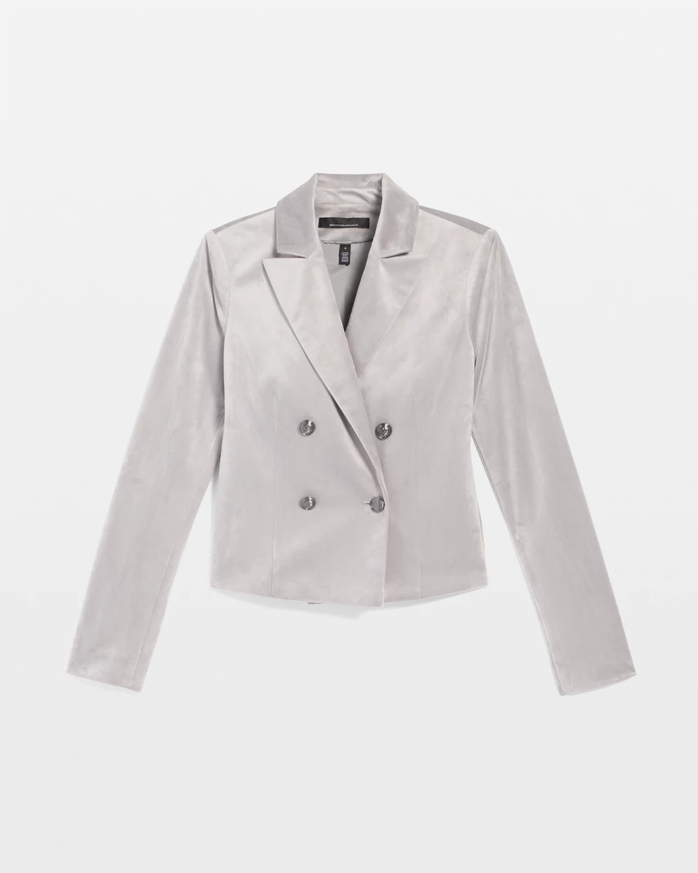 Cropped Velvet Blazer