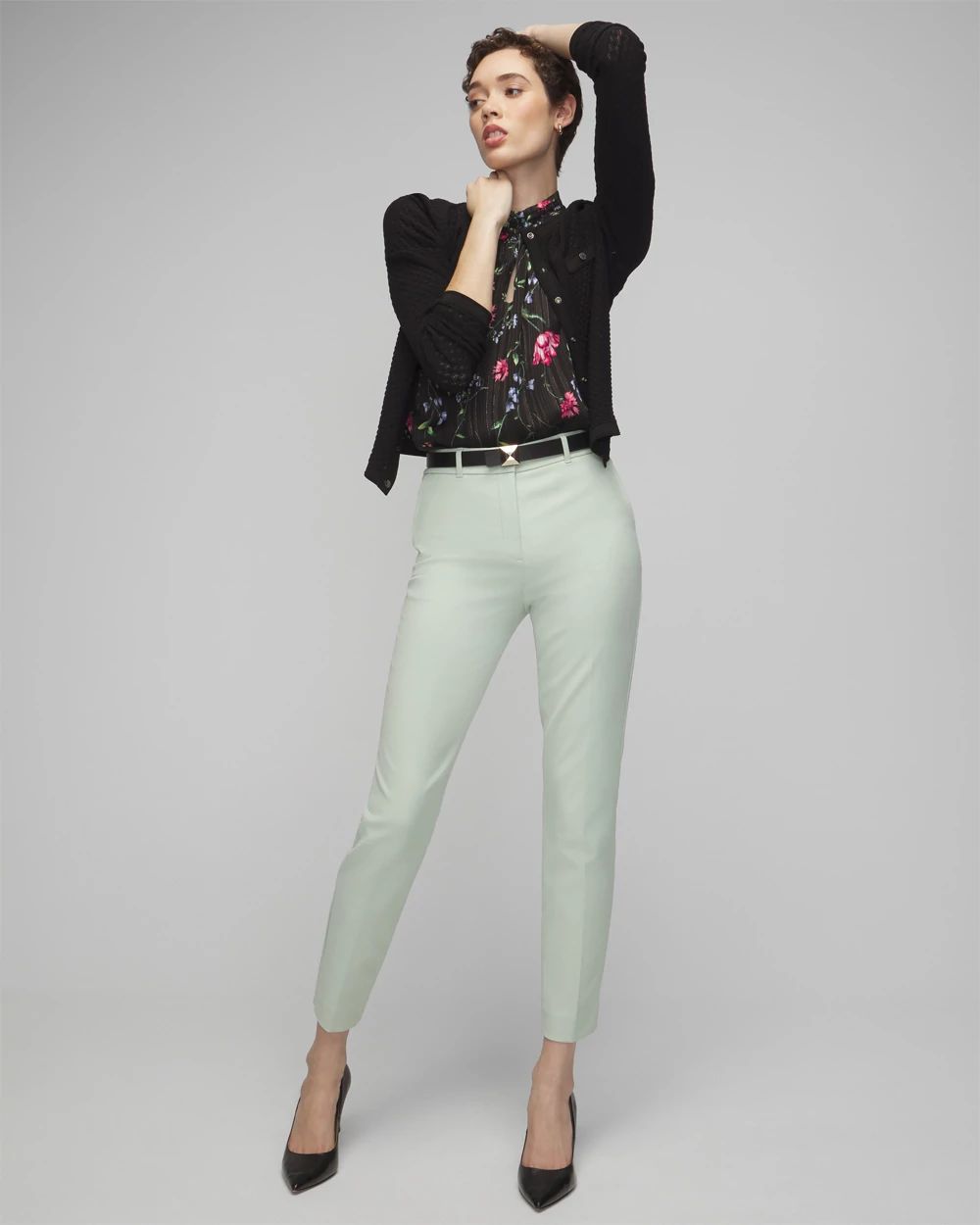 WHBM® Elle Slim Ankle Lightweight Comfort Stretch Pant
