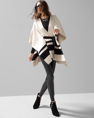 Striped Ruana