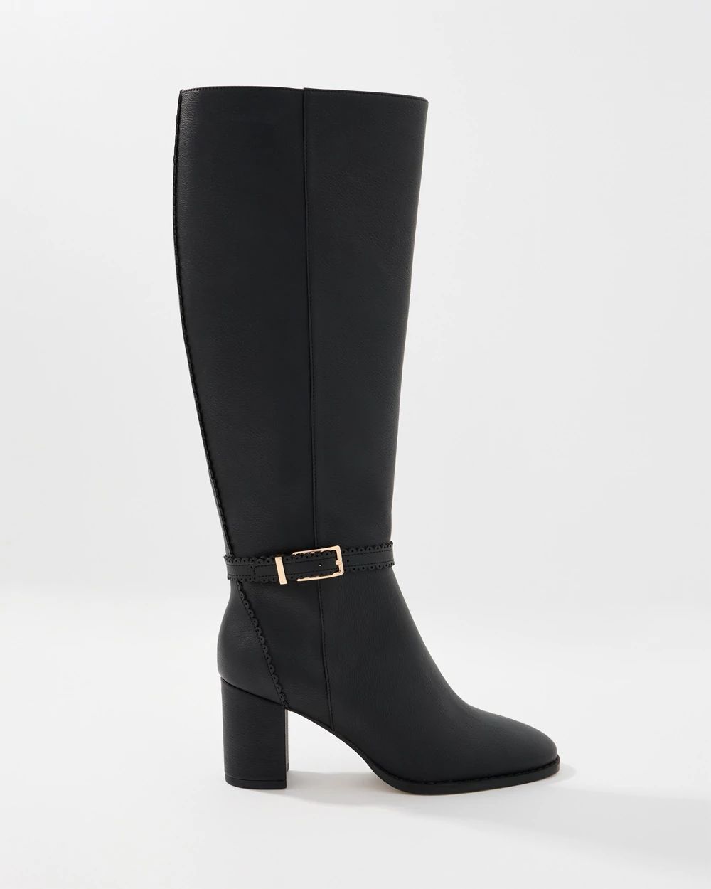 Buckle Detail Tall Boots click to view larger image.