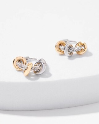 Convertible Crystal Huggie Earrings