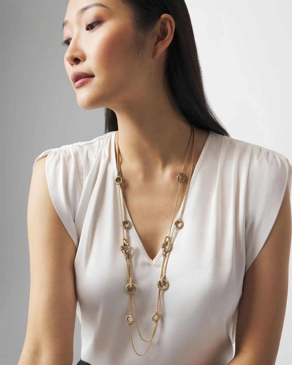 Layered Twisted Necklace