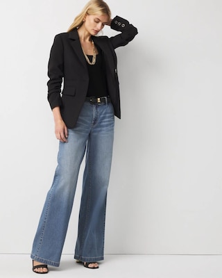 Ruched Sleeve Blazer click to view larger image.