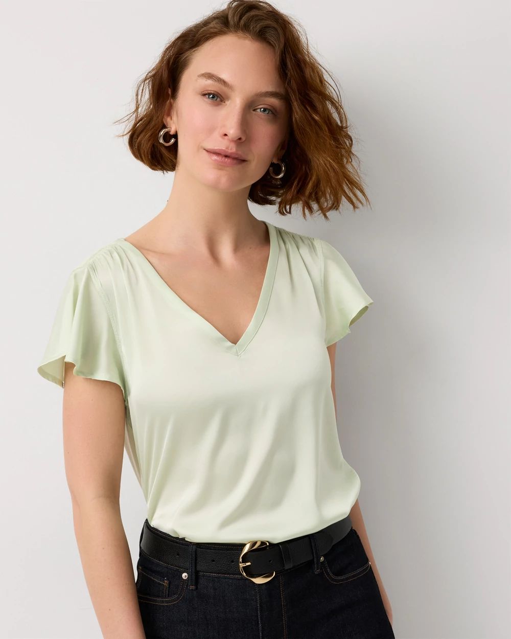 Satin Detail Glamgetter Tee