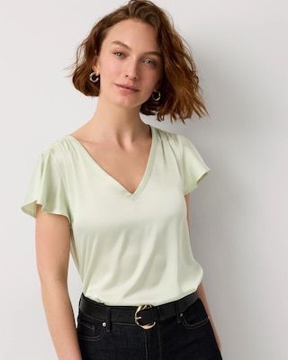 Satin Detail Glamgetter Tee