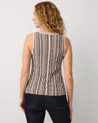 Metallic Stitch Sweater Tank click to view larger image.