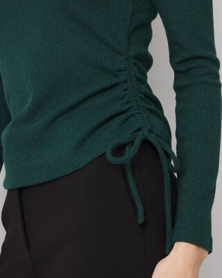 Side Ruched Rib Snit Top click to view larger image.