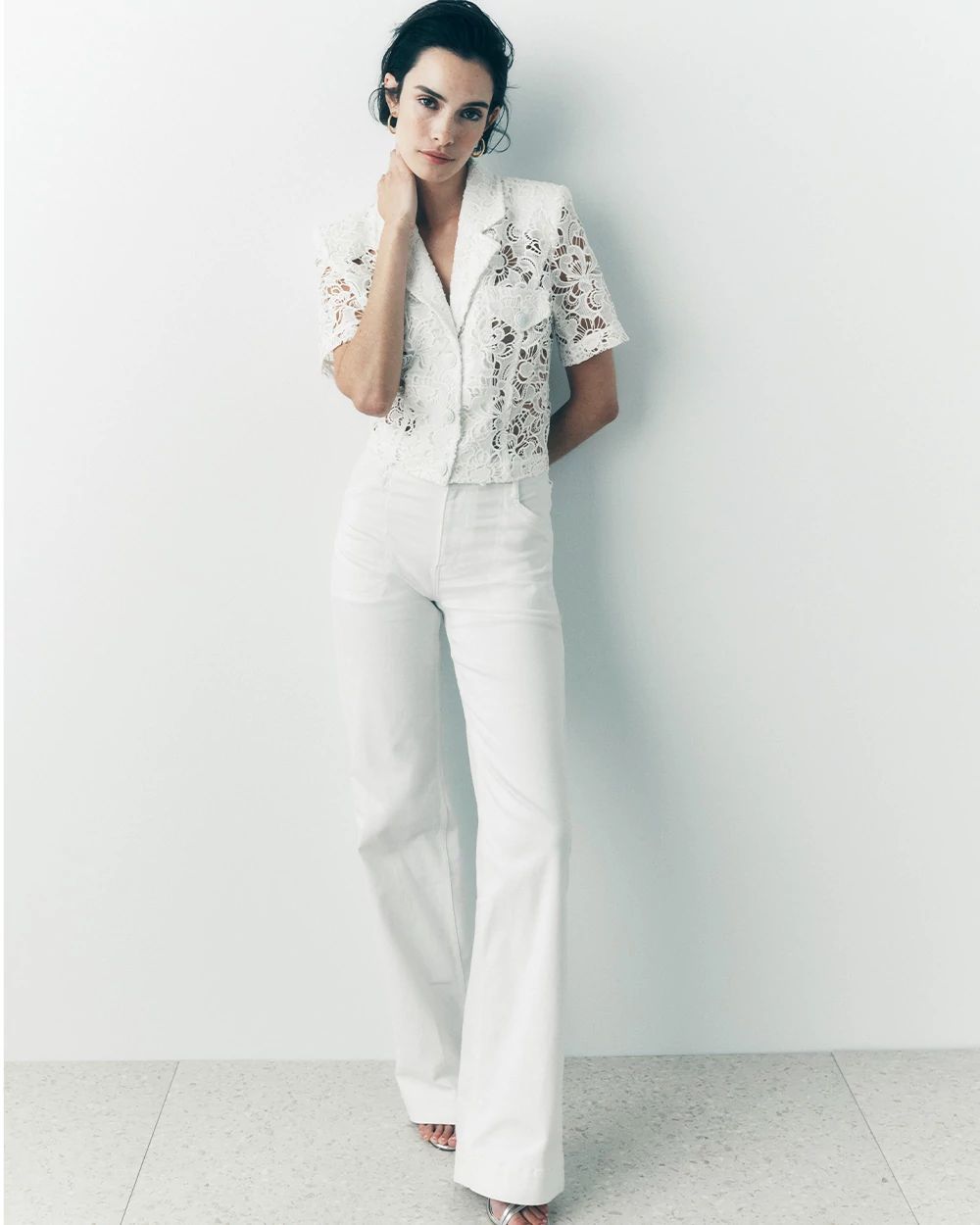 High-Rise Novelty Chain Trouser Jean