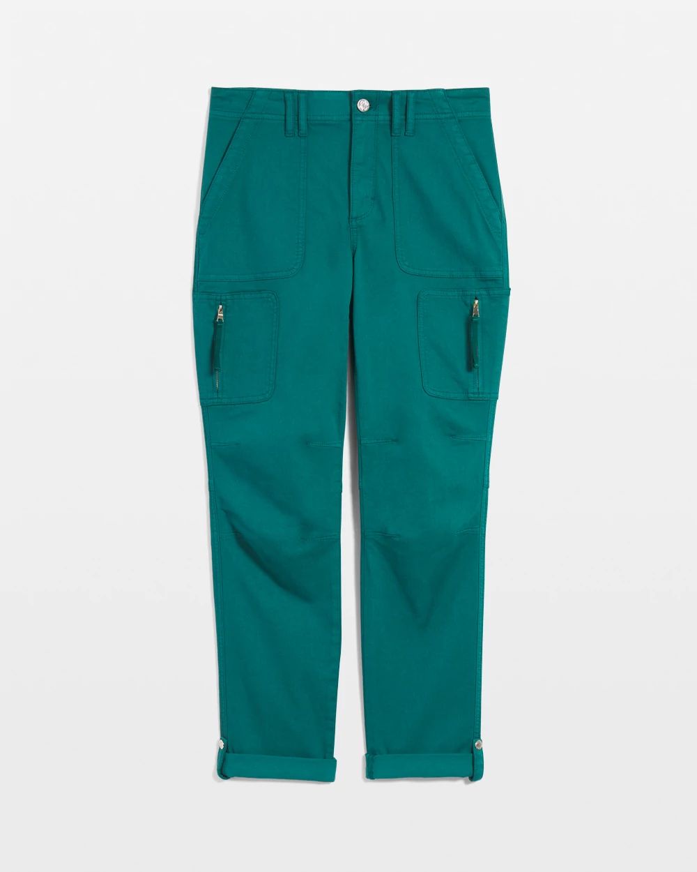 Petite Mid-Rise Pret-A-Pedi Straight Cropped Pants