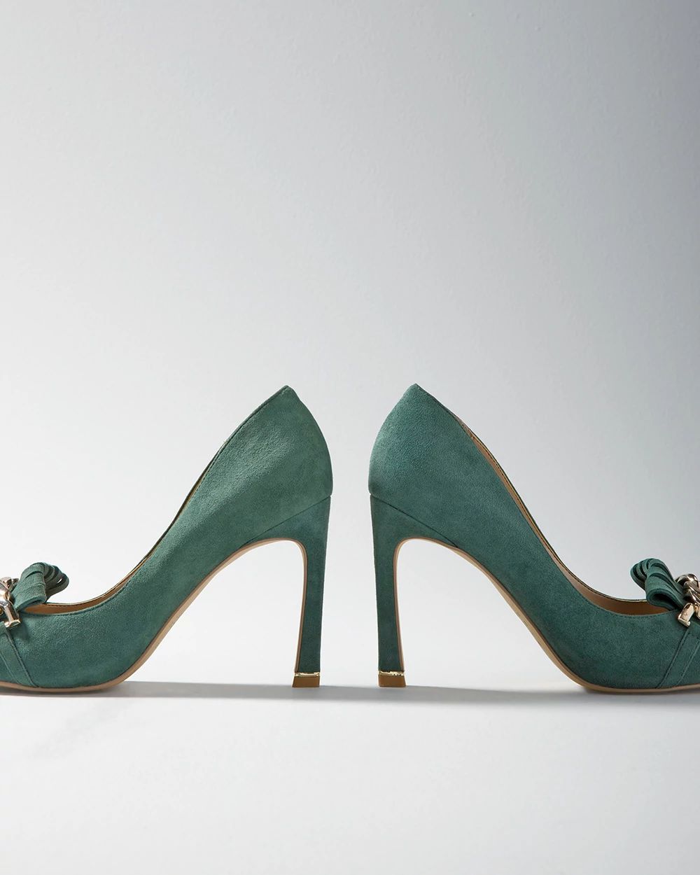 Suede Fringe High-Heel Pump