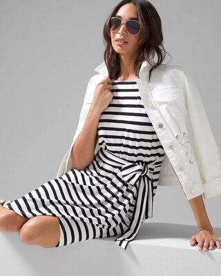 Short-sleeve Slub Mini Dress