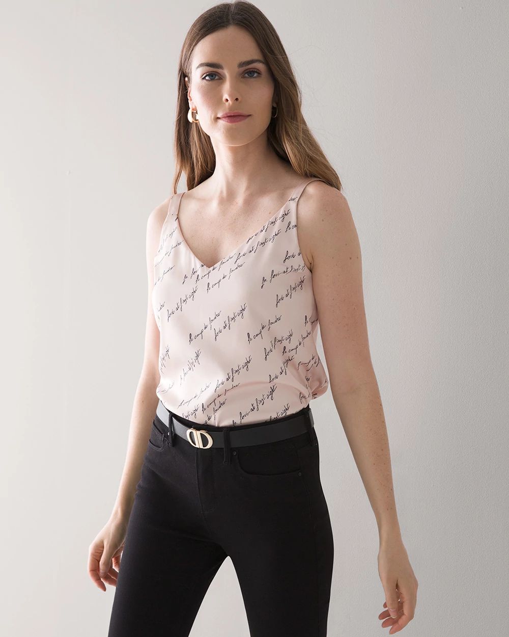 Floral Script Reversible Cami click to view larger image.