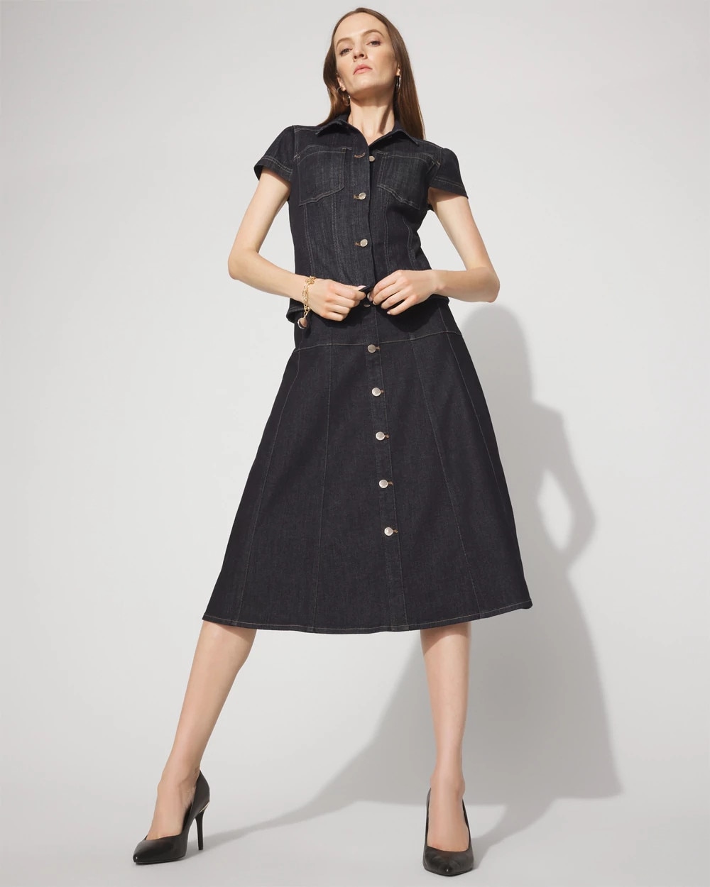 Flirty Denim Shacket - image 2