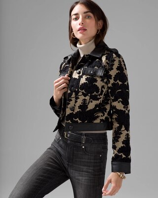 Jacquard Cropped Jacket
