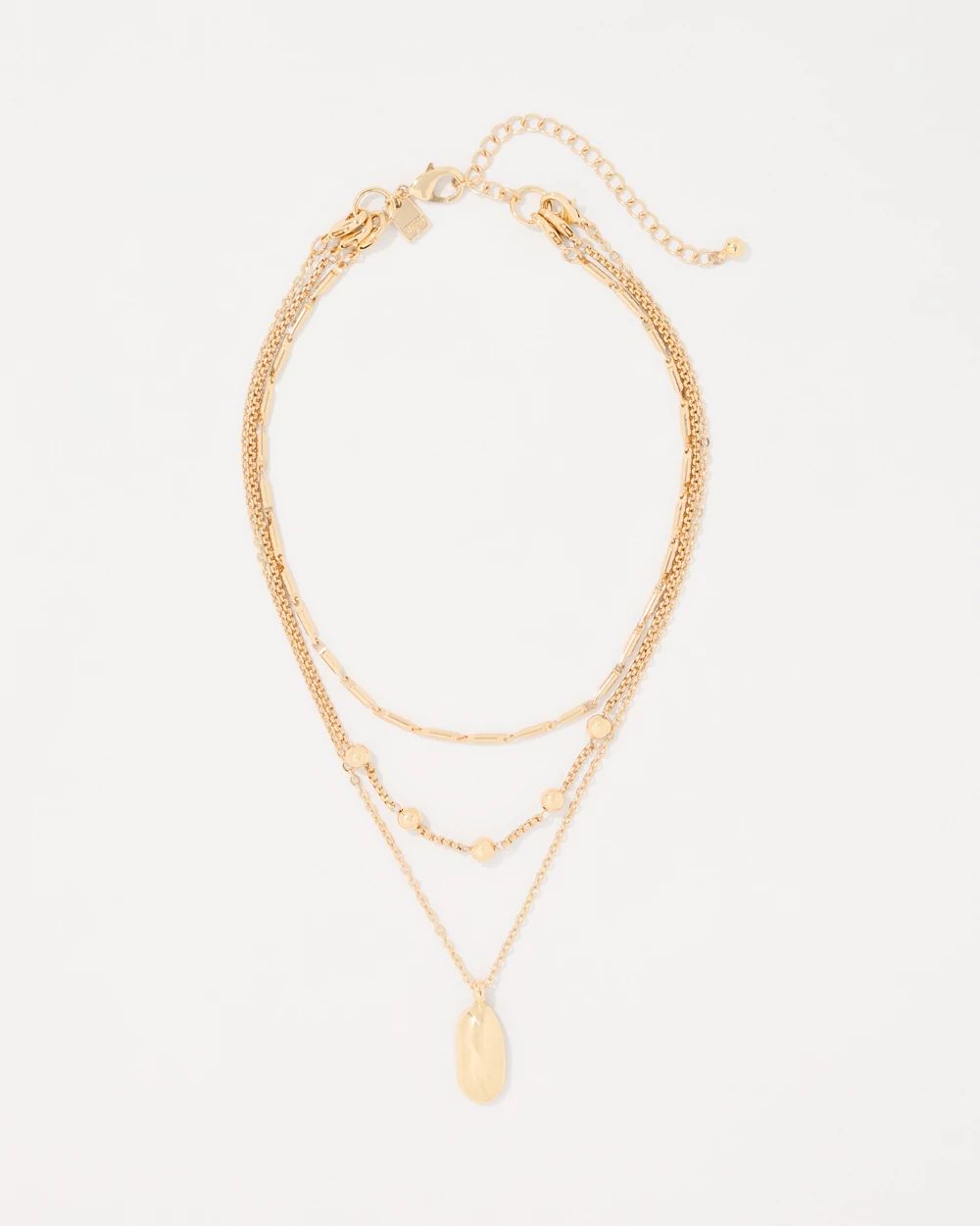 Sculptural Pendant Convertible Necklace click to view larger image.