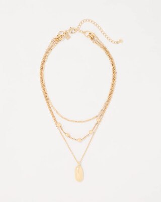 Sculptural Pendant Convertible Necklace click to view larger image.