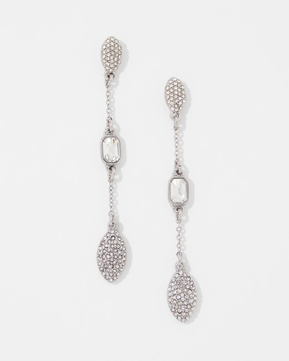 Pavé Linear Earrings