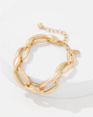 Pillowy Links Toggle Bracelet